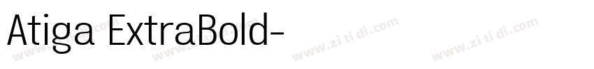 Atiga ExtraBold字体转换